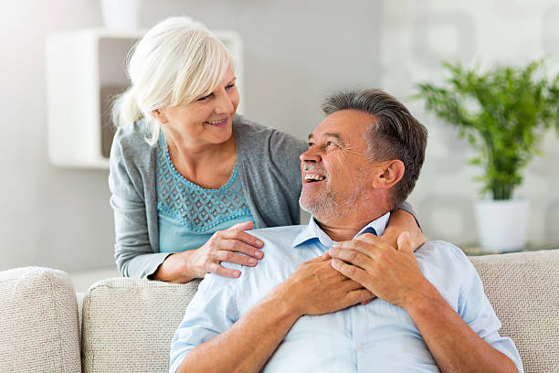 istock Loving senior couple 612643498