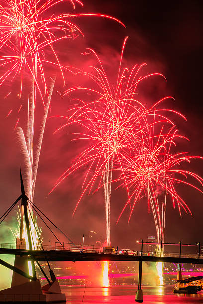 istock Fireworks in Brisbane City 612643962
