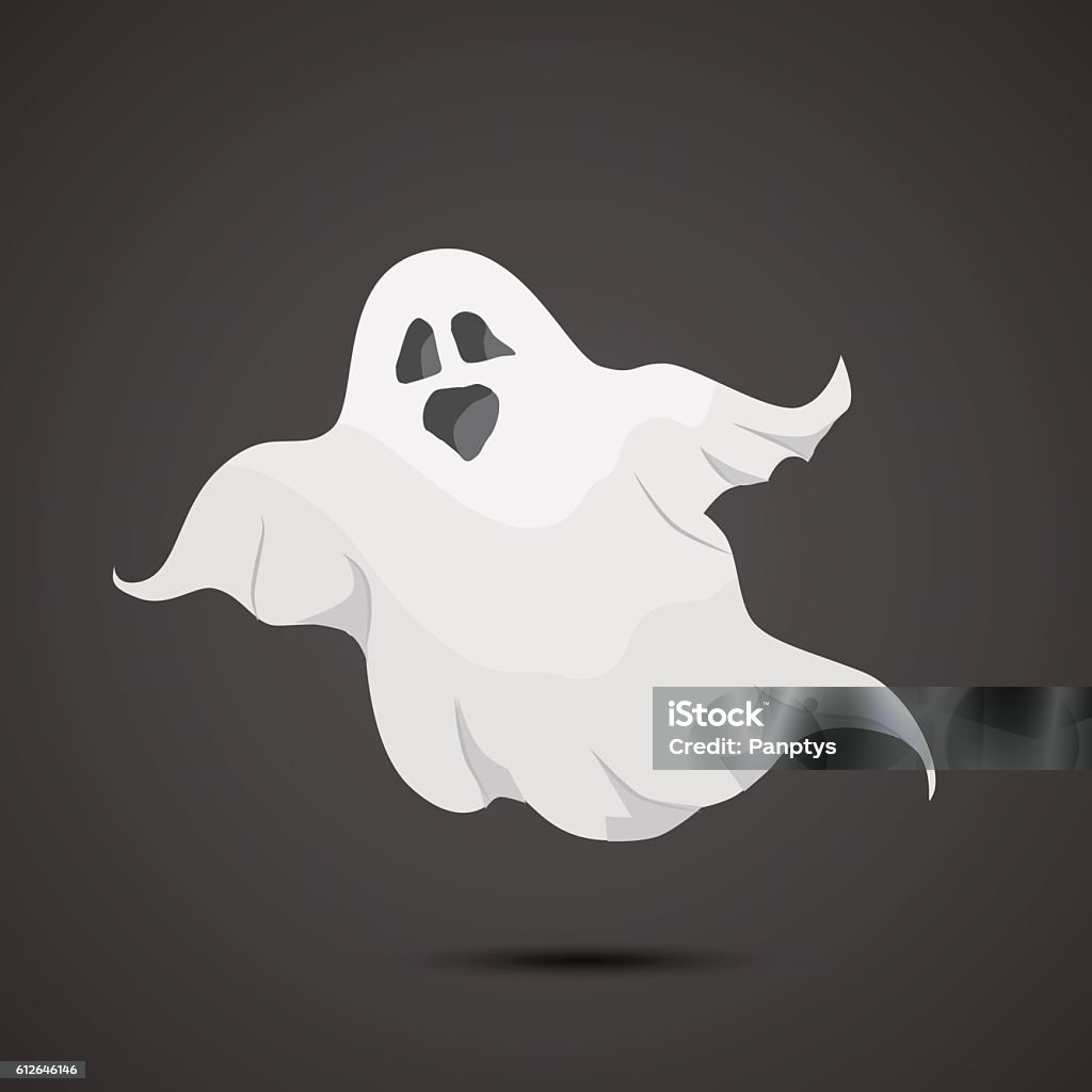 Ghost vector icon. Vector art: ghost halloween icon. Ghost stock vector
