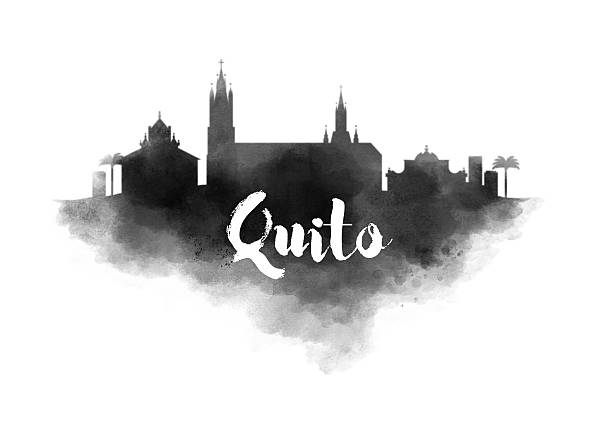 istock Watercolor Quito City Skyline 612647350