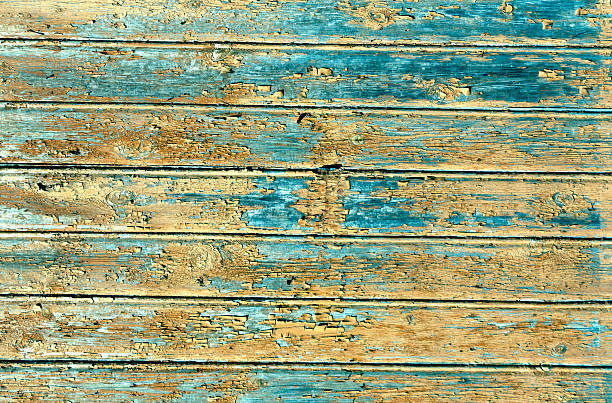 istock Orange weathered wood house wall 612647764