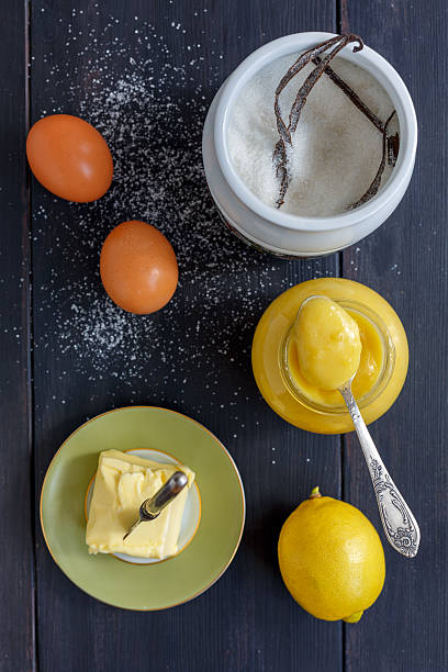 istock Lemon custard. Ingredients for cooking. 612648834