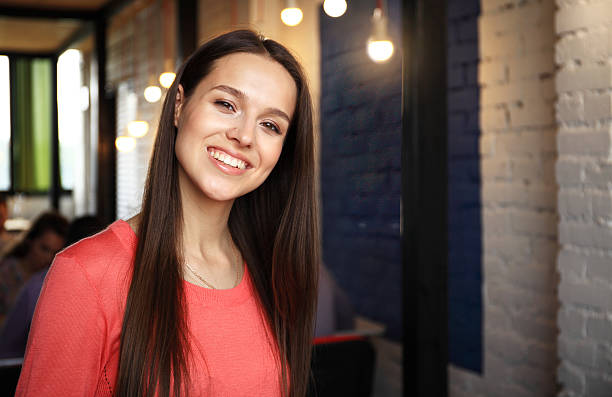 istock Modern business woman in office with copy space 612649114