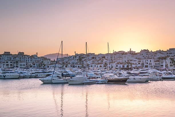 Puerto Banus au coucher du soleil - Photo