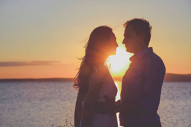 istock Newlyweds in Salt lake, Turkey 612652324