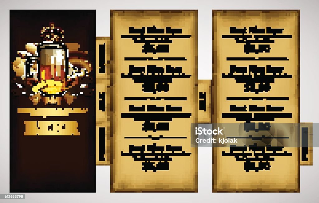 Beer Menu Vector Design Template Beer Menu Stock Illustration - Download Image Now ...