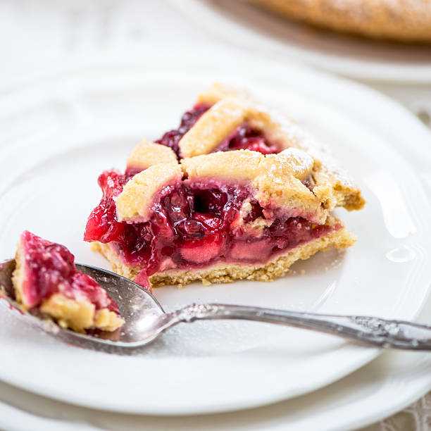 istock Apple, Strawberry and Blackberry Lattice Pie 612655378