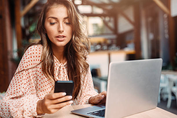 Young woman at the cafe