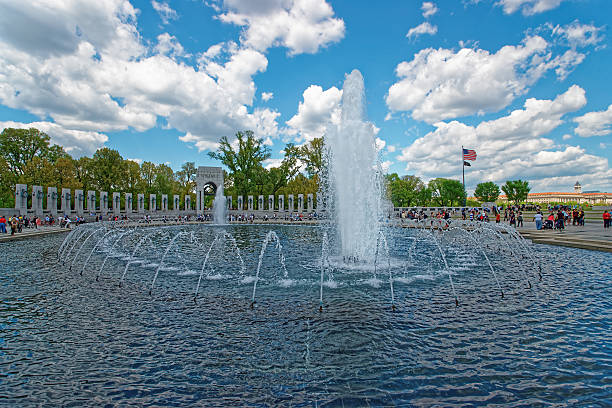 national memorial de la segunda guerra mundial en washington dc - veteran world war ii armed forces military fotografías e imágenes de stock