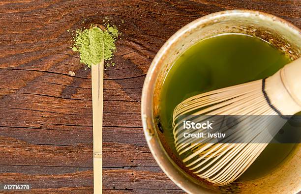 Matcha Stock Photo - Download Image Now - Bamboo - Material, Bowl, Broom