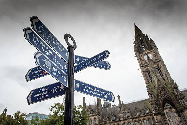 istock Landmarks signpost Manchester 612718600