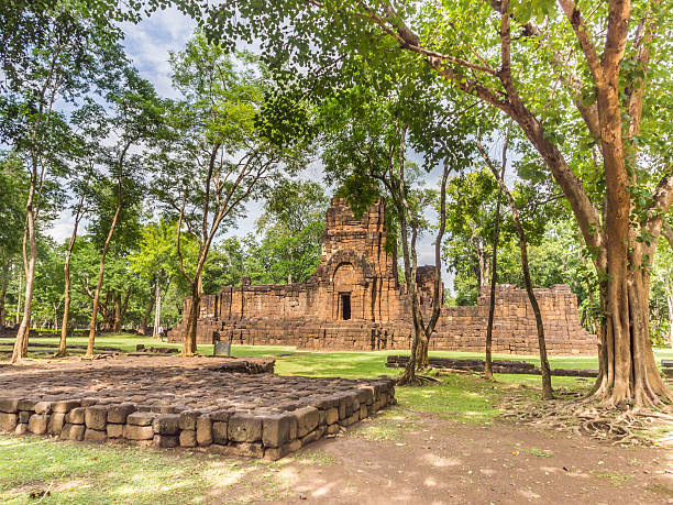 istock Ancient religious temple in the historical Park 612720840