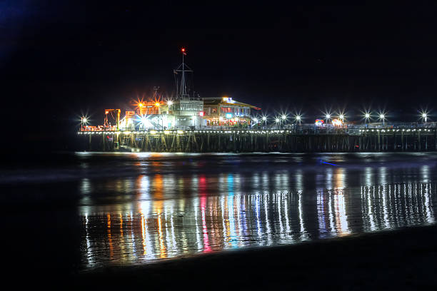 istock Night View at the Snata Monica Pier in August 612722694