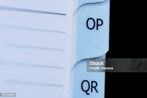 Agenda Macro Stock Photo - Download Image Now - Blue, Color Image, Document