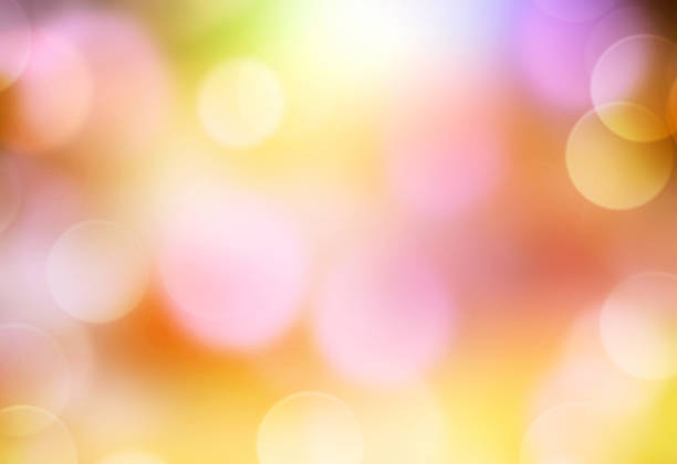 istock Colorful yellow natural blurred bokeh background. 612729780