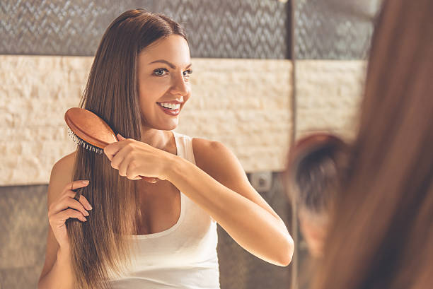 istock Beautiful woman in bathroom 612734706