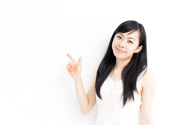 istock Japanese woman making gestures 612735216