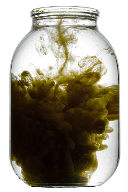 istock Paint swirling in water. 612736088