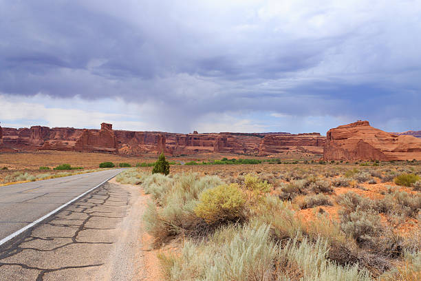 istock Utah panorama from Arches National Park 612736418