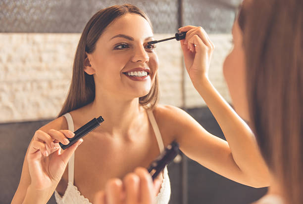 istock Beautiful woman in bathroom 612737776