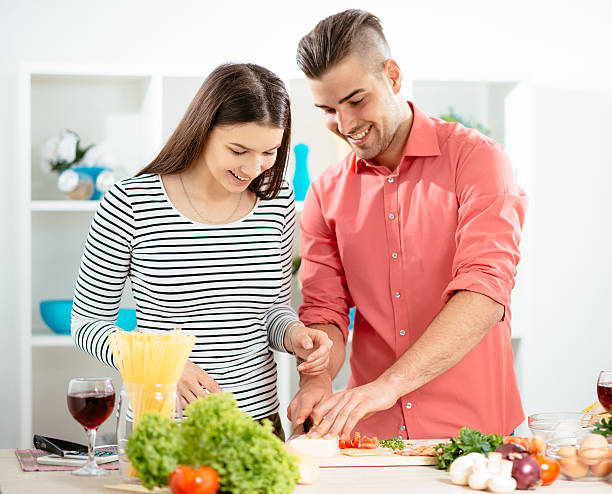 istock Lovely couple in the kitchen 612737832