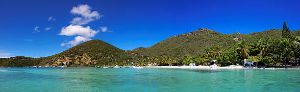 istock Tropical shoreline in British Virgin Island (BVI), Caribbean 612744132