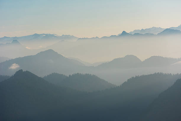 istock Layers of mountain peaks 612744732