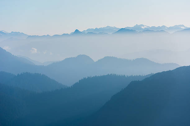 istock Layers of mountain peaks 612745298