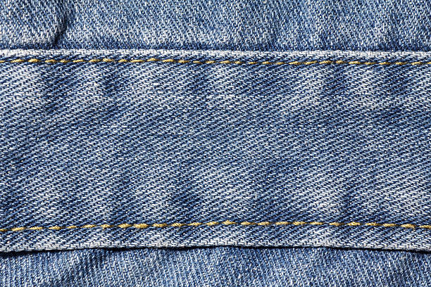 istock Denim jeans texture or denim jeans background with seam. 612745642