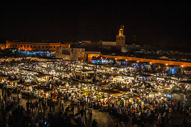 istock Jemaa el Fna by night 612746302