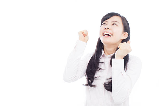 istock Japanese businesswoman making gestures 612746734