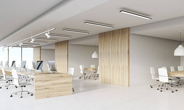 istock Call center with wooden walls 612746808