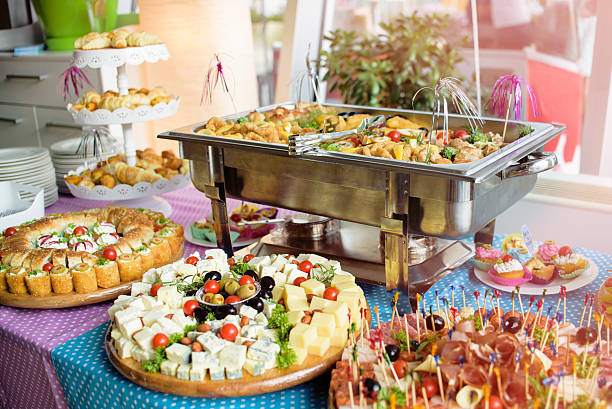istock Buffet catering food 612748198