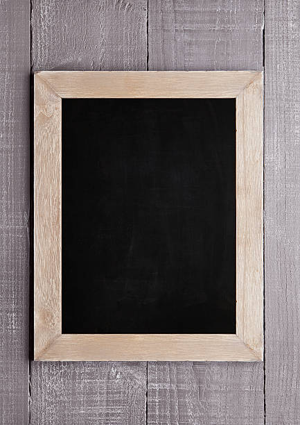 istock Wooden school blackboard for chalk writing on wood 612749148