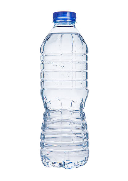 istock Plastic still mineral water bottle on white 612749628