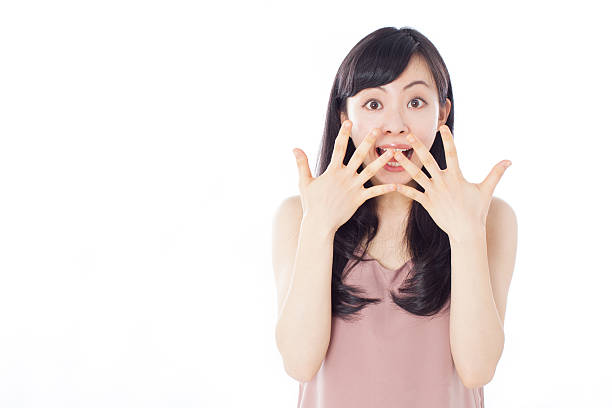 istock Japanese woman expresses emotions 612749938