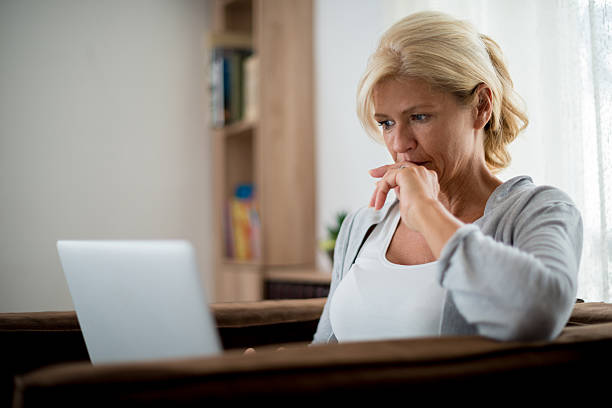 istock Reconnecting with old friends online 612750228
