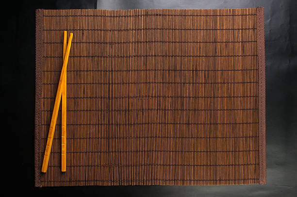istock bamboo Mat - stand food 612750230