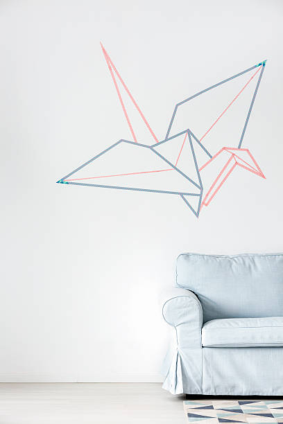 istock Wall decorations with washi tape idea 612750552
