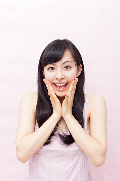 istock Japanese woman expresses emotions 612750706