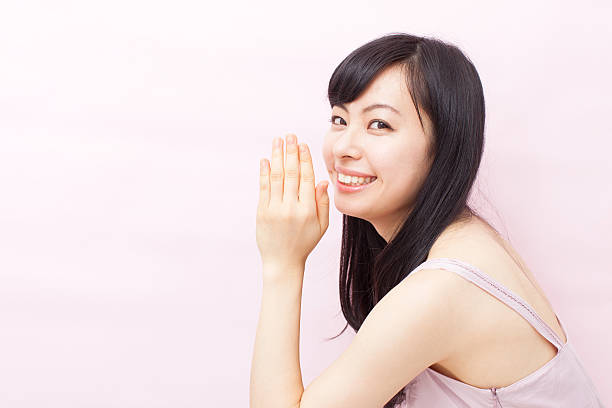 istock Japanese woman making gestures 612751894