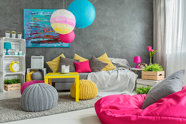 Living room with an artistic soul
