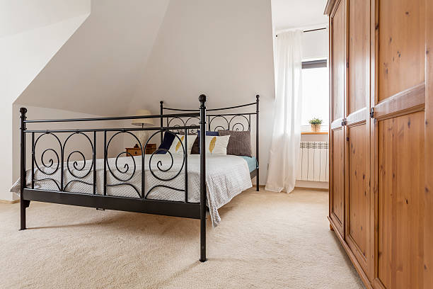 Beautiful light attic bedroom idea