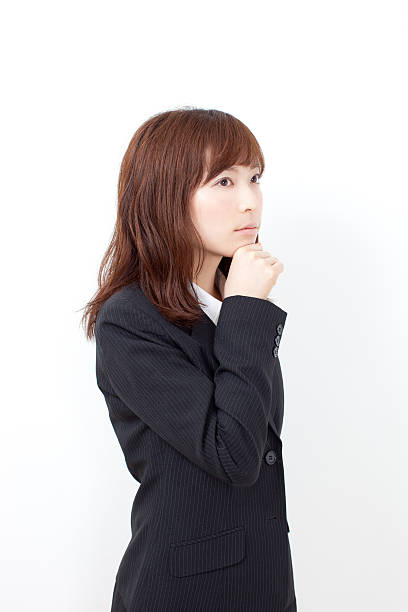 istock Japanese businesswoman making gestures 612755442