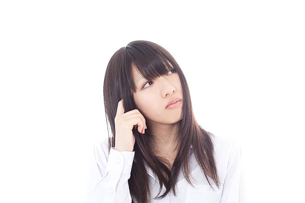 istock Japanese woman making gestures 612756144