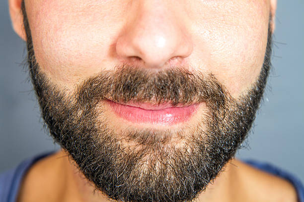istock Closeup of beard and mustache man 612757304