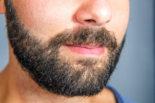 istock Closeup of beard and mustache man 612757426