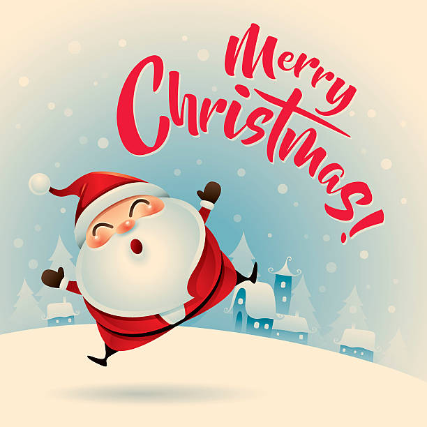 istock Merry Christmas! Vintage christmas greeting card. 612758232