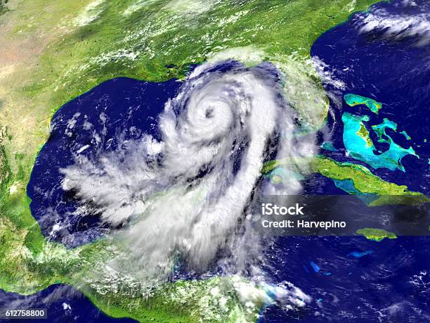 Huge Hurricane Matthew In Mexican Gulf Stock Photo - Download Image Now - Hurricane - Storm, Gulf Coast States, Cuba