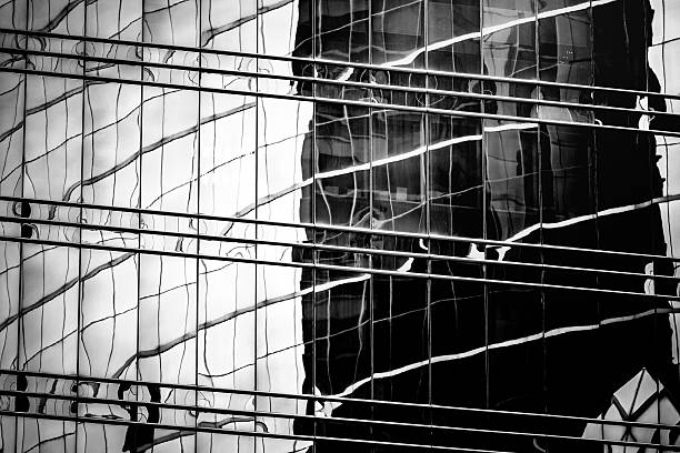 istock windows of business building with B&W color 612760456